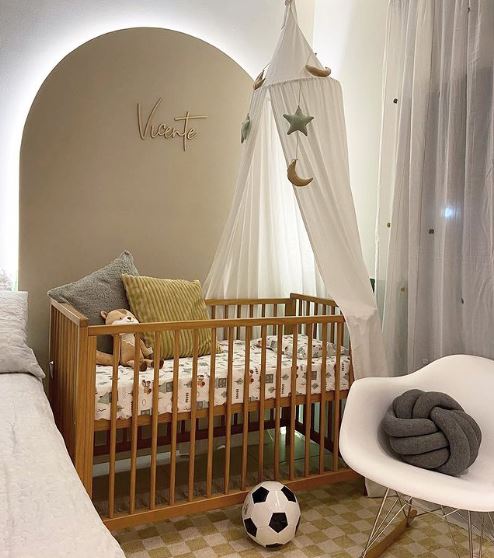 Quarto de bebê estilo boho